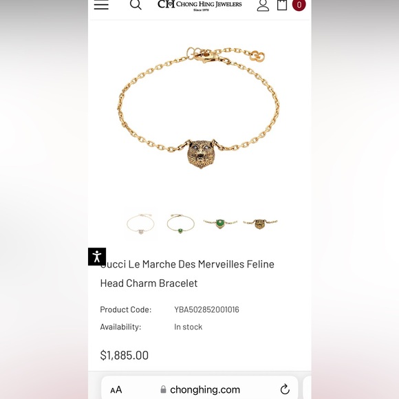 Gucci Diamond Bracelet Le Marche des Merveilles Feline - Picture 9 of 10